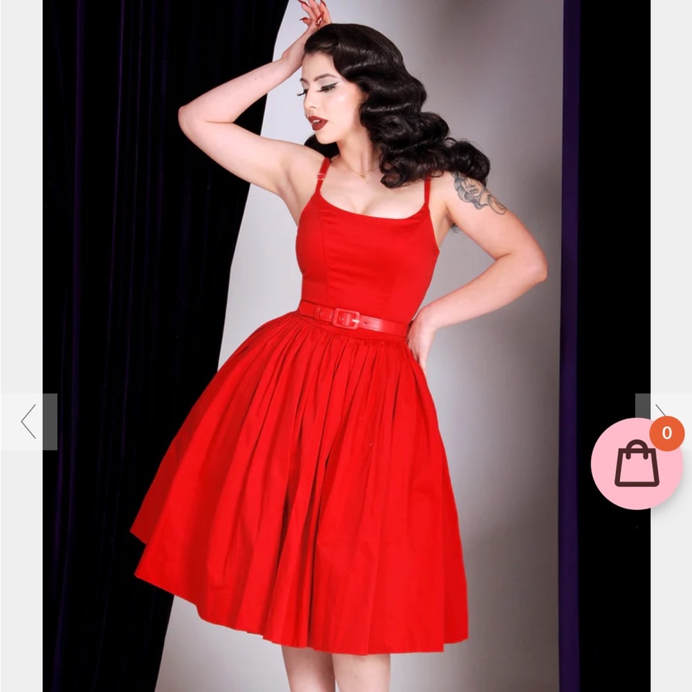 Pinup girl clothing Red Jenny dress Never been worn. NEW WITH TAGS sealed